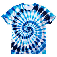 
              RPWZRCB Men's Retro Tie Dye T-Shirt Vintage 70s 80s Hippie Tee Blue
            