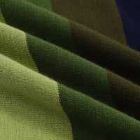 
              OXKNIT Men’s Knitted Vintage Polo, Gradient Stripe Short Sleeve Retro Polo Shirt for Men 60s&70s
            