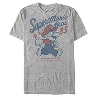 
              Nintendo Super Mario Running Profile 1985 T-Shirt Athletic Heather
            