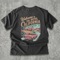 
              FITIN Retro 70s Rock Shirt, Vintage Washed Tee California Graphic, Road Trip Desert Art T-Shirt
            