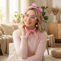 
              Bcxfbxd 7 Pcs 50's Women Costume Accessories Set for Girls
            