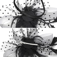 
              Fascinators Hats 20s 50s Pillbox Hat Cocktail Tea Party for Women (Black, One Size)
            