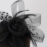 
              Fascinators Hats 20s 50s Pillbox Hat Cocktail Tea Party for Women (Black, One Size)
            