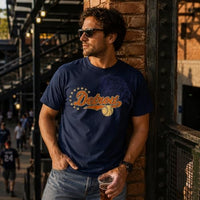 
              J2 Sport Unisex Retro Detroit Tiger Baseball T-Shirt – Men & Women Sport Shirt Navy
            