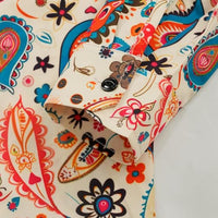 
              Eunchaes Men 70s Disco Shirt Floral Paisley top retro costume(Z3737YE,3XL)
            