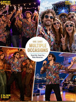 
              Dicxoser Men's 70s Disco Shirt (US, Alpha, Large, Regular, Regular, Orange)
            