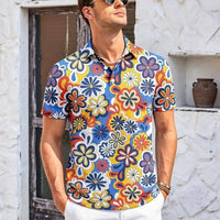 
              Mens Retro Vintage Short Sleeve Funny Outfits 70s Casual 1970s T-Shirts
            