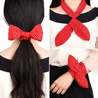 
              Hicarer Red Polka Dot Headband Vintage Wired Hairband with Twist Bow Wide Bandana Retro 50s Hair Accessories Cosplay Throwback Costume for Women 1950s Dance Party(Red,Small Dots)
            
