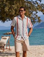 
              COOFANDY Men's Hawaiian Shirt Short Sleeve Floral Button Down Shirts Tropical Holiday Beach Shirts Untucked
            
