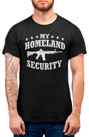 
              My Homeland Security Second Amendment Mens Patriot USA Homeland Graphic T Shirt, 2nd Amendment Right Tee
            