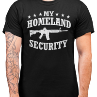 My Homeland Security Second Amendment Mens Patriot USA Homeland Graphic T Shirt, 2nd Amendment Right Tee