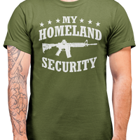 My Homeland Security Second Amendment Mens Patriot USA Homeland Graphic T Shirt, 2nd Amendment Right Tee