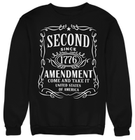 
              Patriotic Men,s Long Sleeve Sweatshirt Second Amendment 1776 JD Come And Take It
            