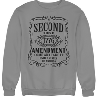 Patriotic Men,s Long Sleeve Sweatshirt Second Amendment 1776 JD Come And Take It