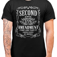 Second amendment JD come and take it Mens Patriot USA Homeland Graphic T Shirt, 2nd Amendment Right Tee
