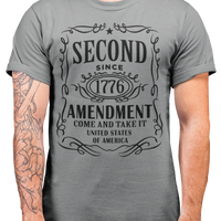Second amendment JD come and take it Mens Patriot USA Homeland Graphic T Shirt, 2nd Amendment Right Tee