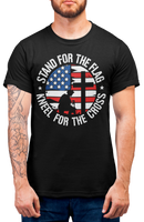 
              Stand for the flag kneel for the cross Second Amendment Mens Patriot USA Homeland Graphic T Shirt, 2nd Amendment Right Tee
            