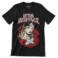 
              Retro Heritage Money and Roses T-Shirt
            