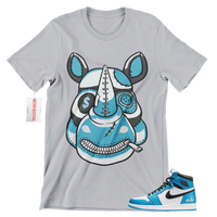 
              R268 Air Jordan 1 OG University Blue Sneaker Match T Shirt
            