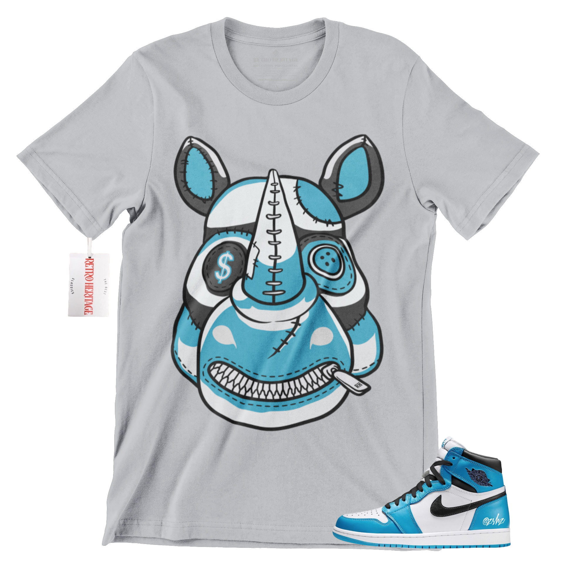 Air Jordan Brand 1 Men's Sportswear T-Shirt Deep Royal Blue/White  908007-455 
