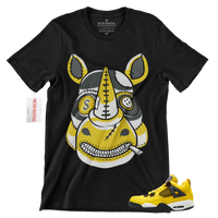 
              R301 Air Jordan 4 Lightening Yellow/Black Sneaker Match T-Shirt
            