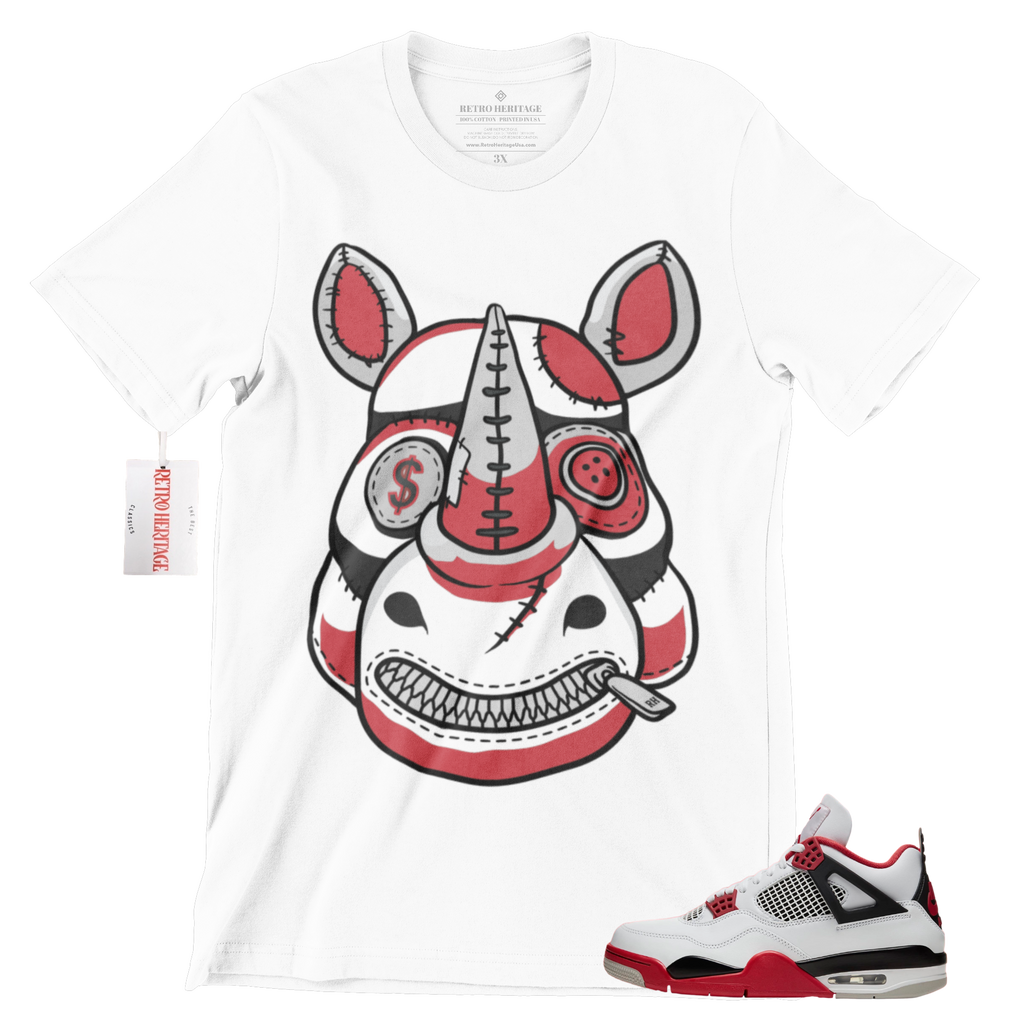 R309 Air Jordan 4 Fire Red T Shirt| Retro Heritage