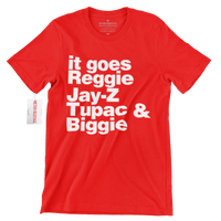 
              Reggie Jay Z Tupac & Biggie Retro Rap Icon T Shirt
            