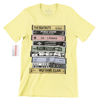 Hip Hop Tapes Large Print Retro T-Shirt