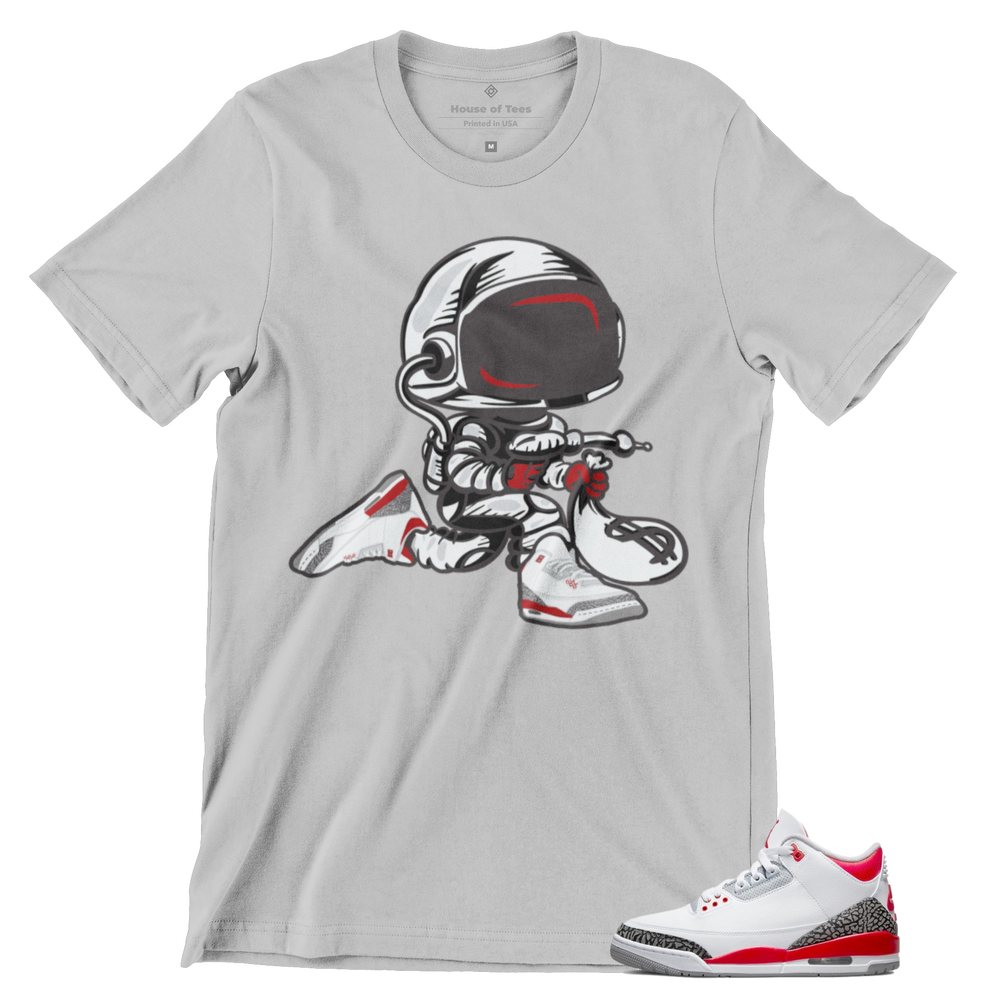 Jordan 3 OG Fire Red Moon Bag Man T Shirt